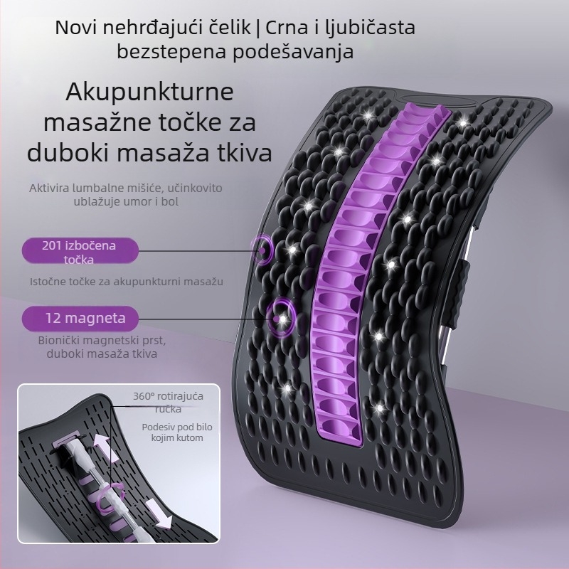 Lumbalno olakšanje, podizanje struka, istezanje i trakcija, masažer za leđa, Božanska oprema, vježbe za korekciju kralježnice, ploča za potporu struka