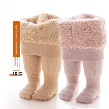 Dječje tajice Zima Debele flisom podstavljene Cloud kašmir dječje tajice s okomitim prugama, tople, jednobojne