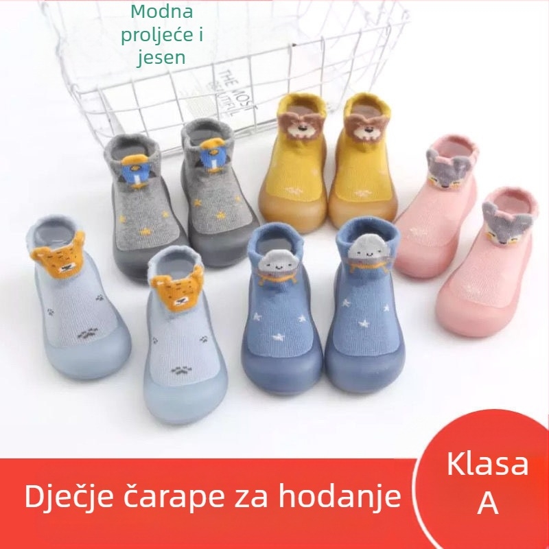 Proljetne i jesenske prozračne dječje čarape, cipele s mekim podom, cipele za korak, vezene slatke cipele za malu djecu na veliko
