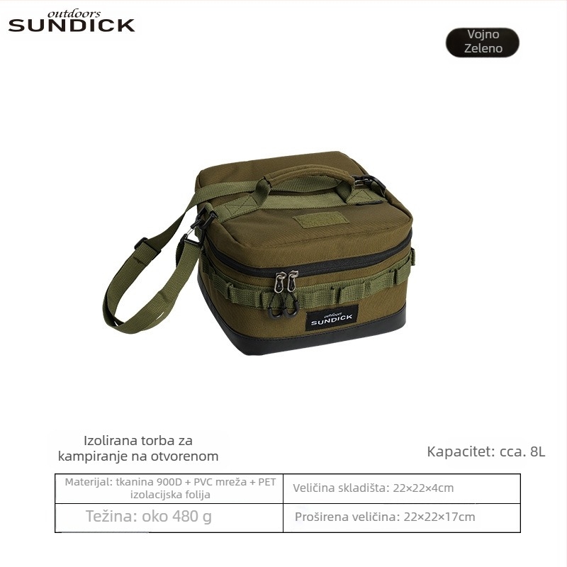Planinski kupci vanjska torba za piknik izolacijska torba hladnjak izolacijska kutija prijenosna prijenosna Oxford platnena torba jaka otporna na habanje