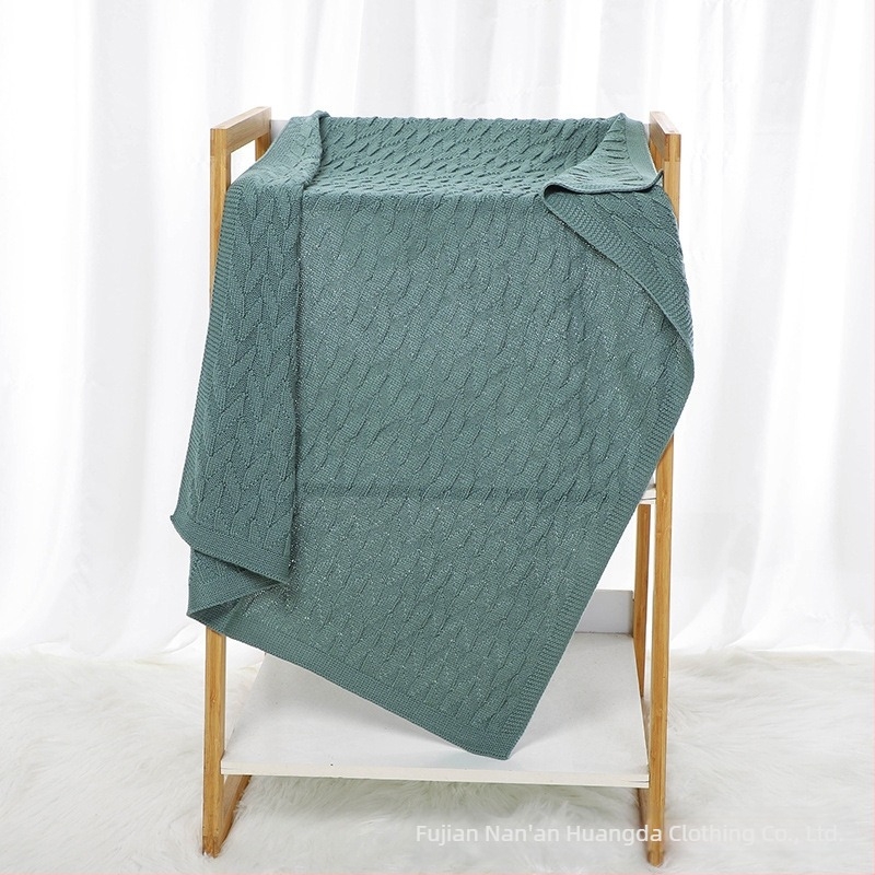 Najprodavanija dječja pletena dekica za ranu jesen, dječija jednostavna dekica s klima uređajem za bebe, pletena u jednoj boji za ranu jesen