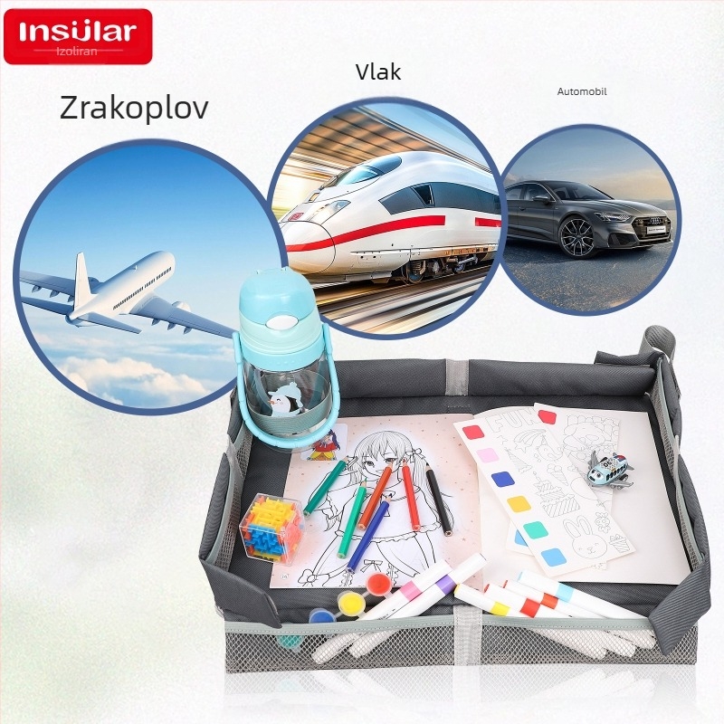 Sklopivi dječji putni set za avione i odrasle, stol za pohranu igračaka, torbu za pohranu igračaka, stol za vlak, torbu za pohranu igračaka