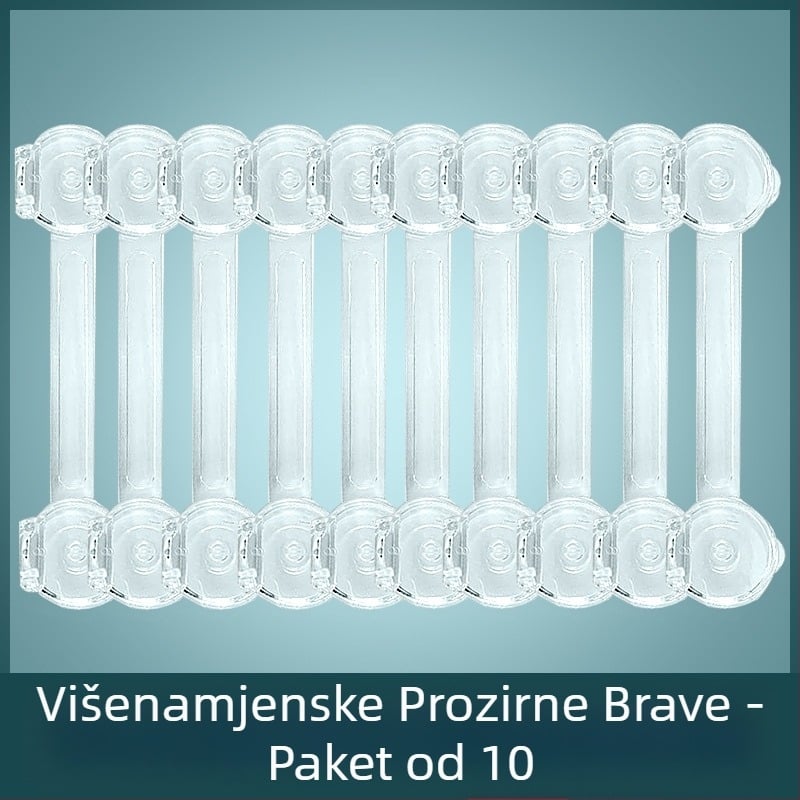 Višenamjenska sigurnosna brava za djecu, par za otključavanje, dječja brava za ladicu s mogućnošću priklještenja, brava za vrata dječjeg ormarića, Amazon prekogranična brava