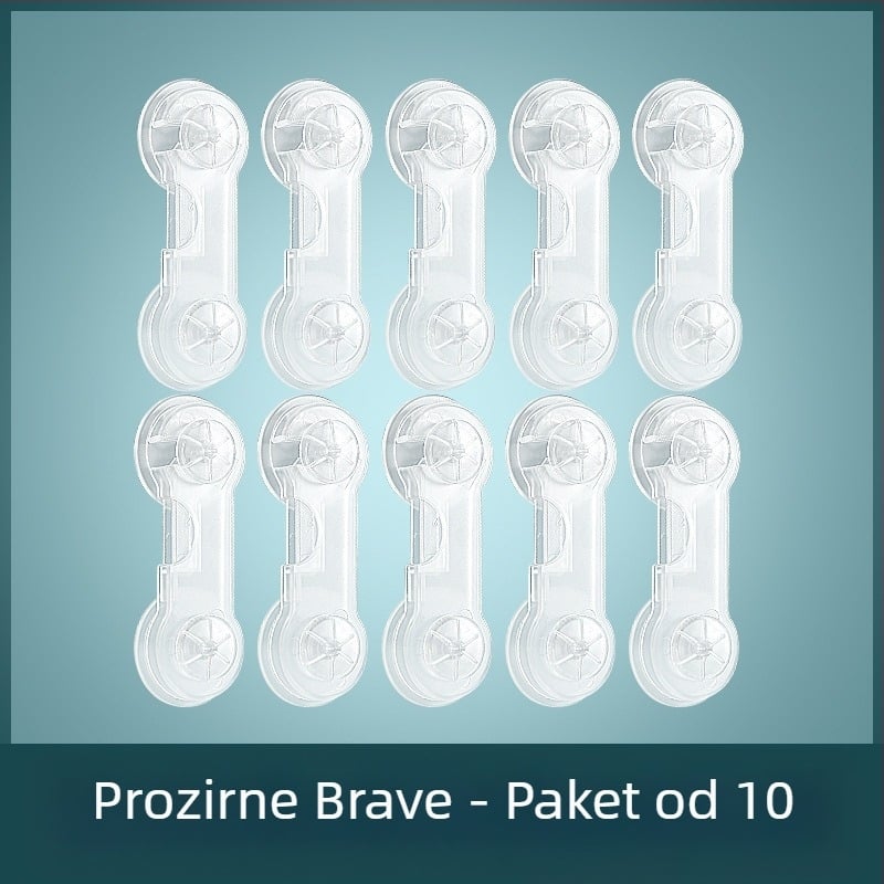 Višenamjenska sigurnosna brava za djecu, par za otključavanje, dječja brava za ladicu s mogućnošću priklještenja, brava za vrata dječjeg ormarića, Amazon prekogranična brava