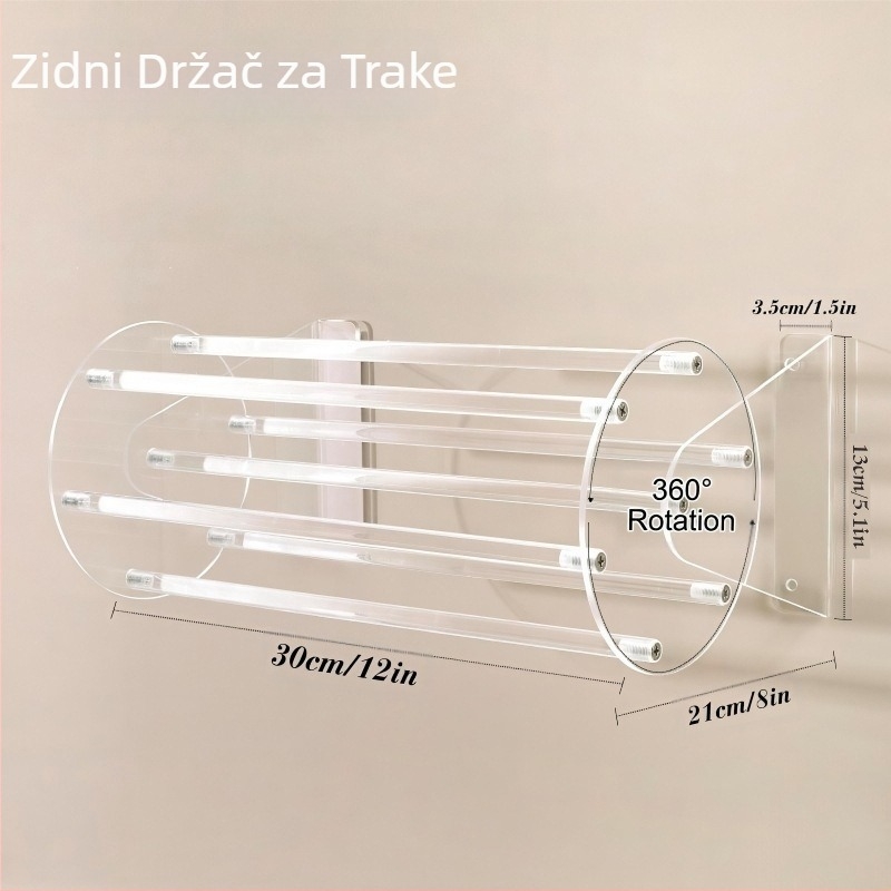Prekogranični stalak za trake za kosu, prozirni stalak za ukosnice, marame za kosu, stalak za pohranu traka za kosu od akrilnog štapića