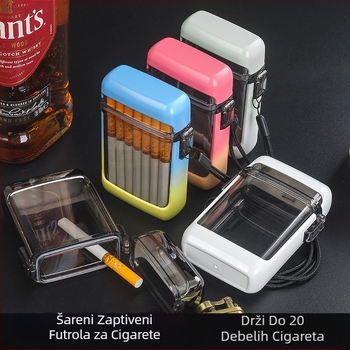 Zadebljana vodootporna prozirna kutijica za cigarete, pakiranje od 20 zatvorenih kutijica za zaštitu cigareta, vanjska kreativna personalizirana prijenosna kutijica za cigarete za muškarce