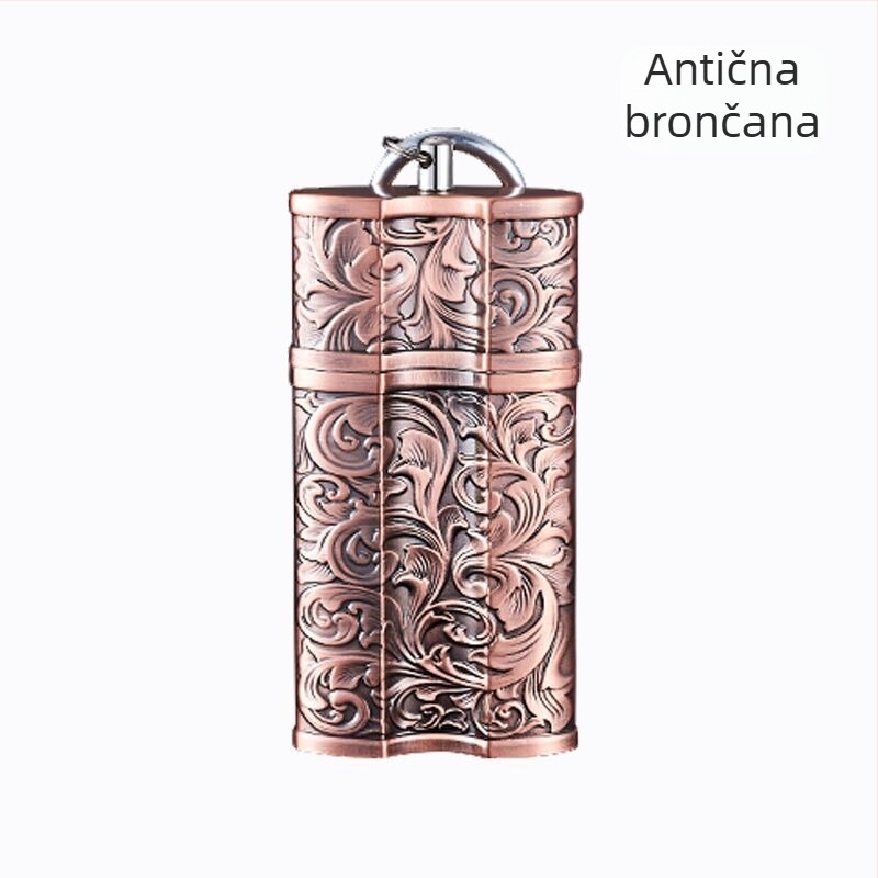 Prekogranična kreativna prijenosna pepeljara s metalnom kopčom, prijenosna automobilska vanjska pepeljara za pohranu, vanjska pepeljara za cigare