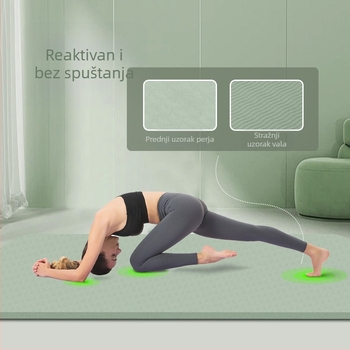 Prostirka za jogu za žene, apsorpcija udaraca, zvučna izolacija, tiha, neklizajuća prostirka za pod, zadebljanje kod kuće, profesionalna sportska joga i fitness
