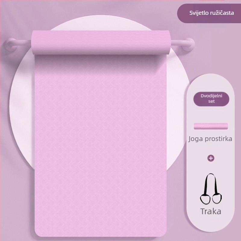 Prostirka za jogu za žene, apsorpcija udaraca, zvučna izolacija, tiha, neklizajuća prostirka za pod, zadebljanje kod kuće, profesionalna sportska joga i fitness