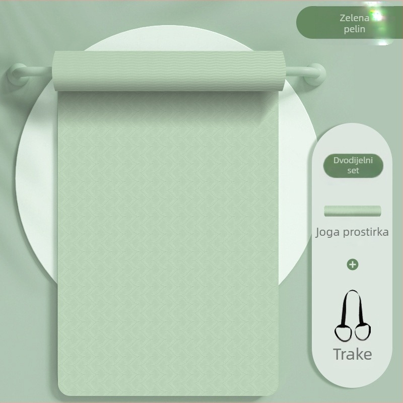 Prostirka za jogu za žene, apsorpcija udaraca, zvučna izolacija, tiha, neklizajuća prostirka za pod, zadebljanje kod kuće, profesionalna sportska joga i fitness