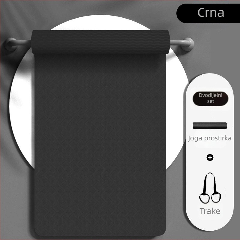 Prostirka za jogu za žene, apsorpcija udaraca, zvučna izolacija, tiha, neklizajuća prostirka za pod, zadebljanje kod kuće, profesionalna sportska joga i fitness