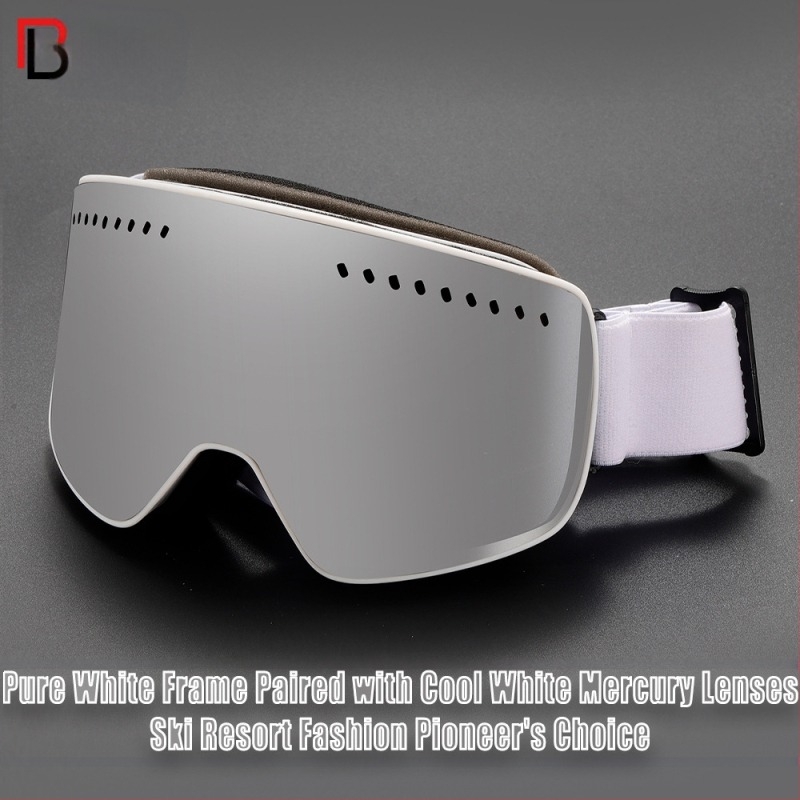 Magnetne usisne dvoslojne naočale za snijeg za odrasle s izmjenjivim lećama, cilindar za noćno gledanje s velikim vidnim poljem, zaštita za oči u snijegu, planinarske naočale za skijanje