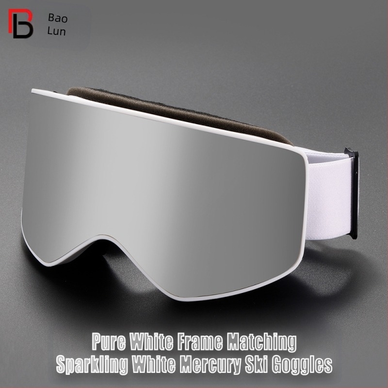 Cilindrične naočale za snijeg za odrasle s pravim filmom HD, velikim vidnim poljem, dvostruki sloj, zaštita od zamagljivanja, penjanje po snijegu, kartonske naočale za zaštitu od kratkovidnosti