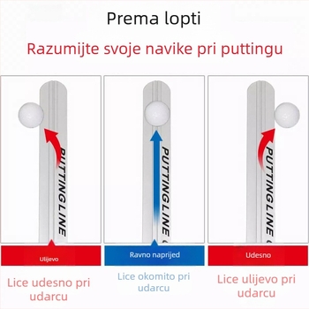 Novo ravnalo za golf putter ispravlja putanju puttera od aluminijske legure s ravnalom za kalibraciju puttera