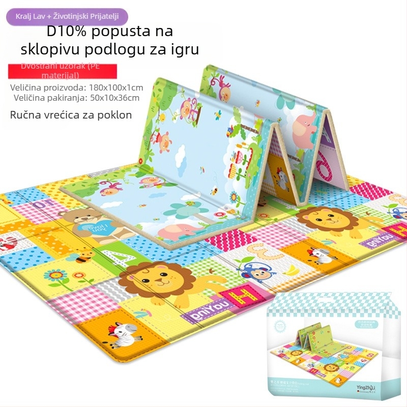 Jedan komad besplatna dostava dječji tepih leteći šah sklopivi prijenosni leteći šah prostirka za puzanje igra šah beba