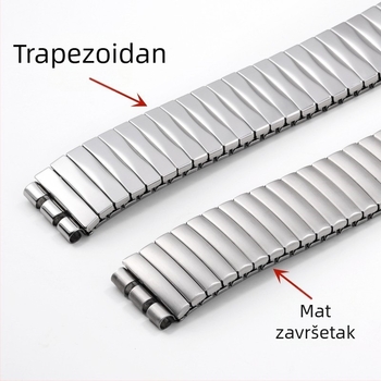 Prekogranična vruća rasprodaja elastičnog remena od nehrđajućeg čelika za Swatch, elastični remen za sat Swatch 17 mm 20 mm