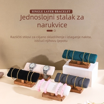 Drveni stalak za nakit, stalak za ogrlice, narukvice, stalak za satove, stalak za narukvice i nakit, veleprodaja tvornice