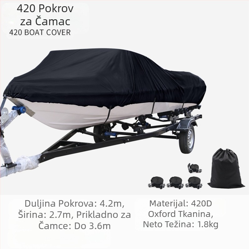 Koetsu Carotsu navlaka za brod, gliser, podmornica, navlaka za prašinu, zaštita od sunca, navlaka za brod, zaštitna navlaka od oxfordske tkanine 420D