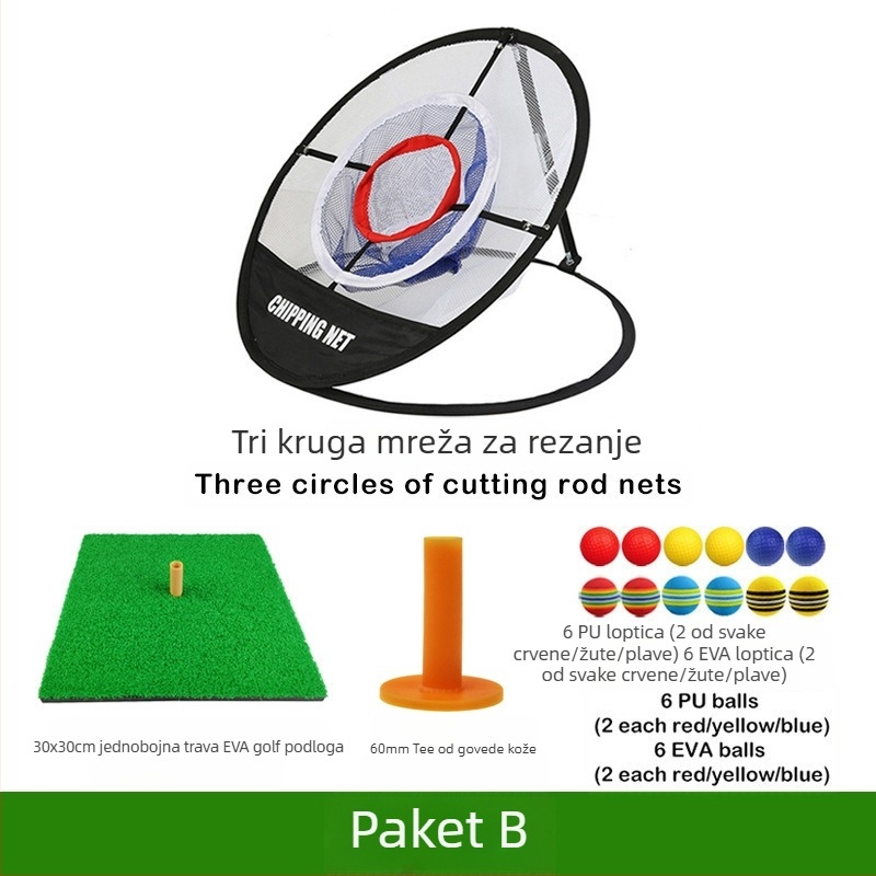 Foli proizvođač prekogranične najprodavanije mreže za vježbanje golfa s tri sloja, set mreža za usitnjavanje