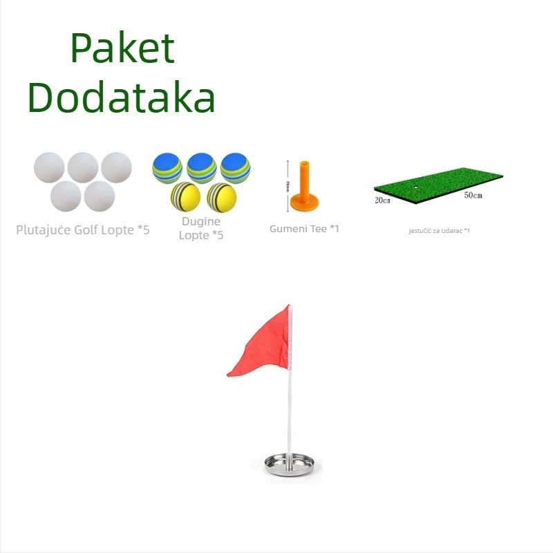 Mini golf vodeni teren za vježbanje patiranja na otvorenom, plutajući teren za golf, simulacijski teren za golf