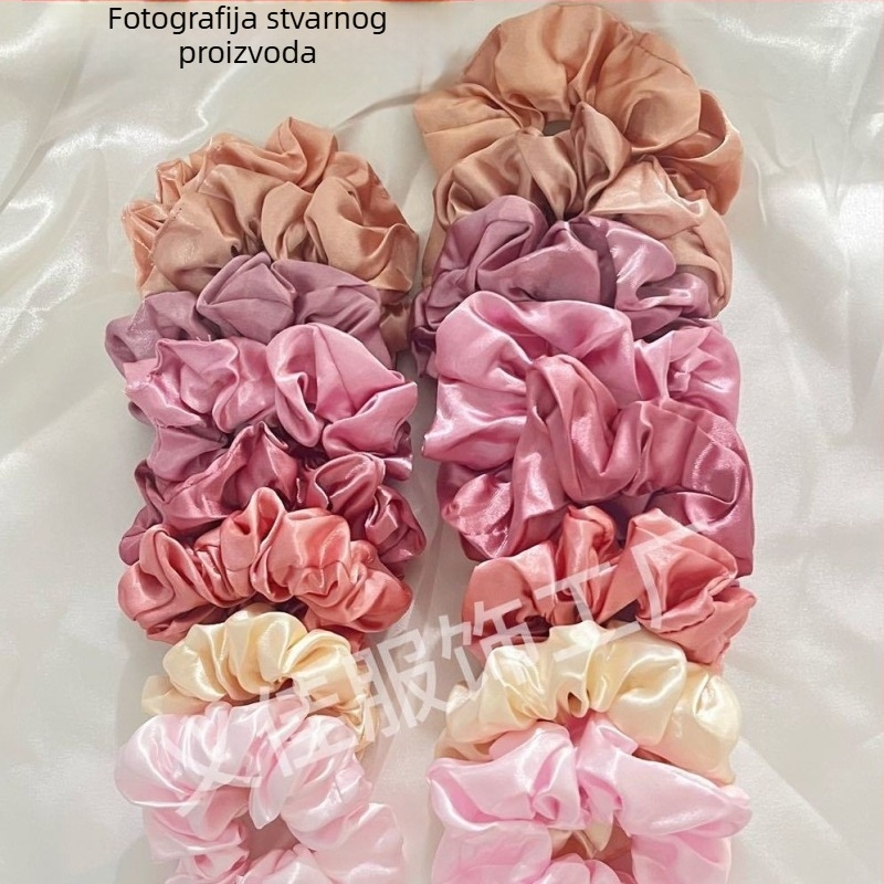 Prekogranične Amazon eksplozije, set od 16 jednobojnih prstenova za kosu, pogodan za ženski elastični holografski konopac za rep