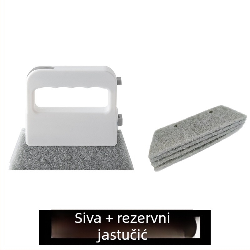 Četka za prozore četiri u jednom, četka za čišćenje utora prozora, alat za čišćenje utora prozora, razmak utora prozora, četka za prašinu na podu, mala četka