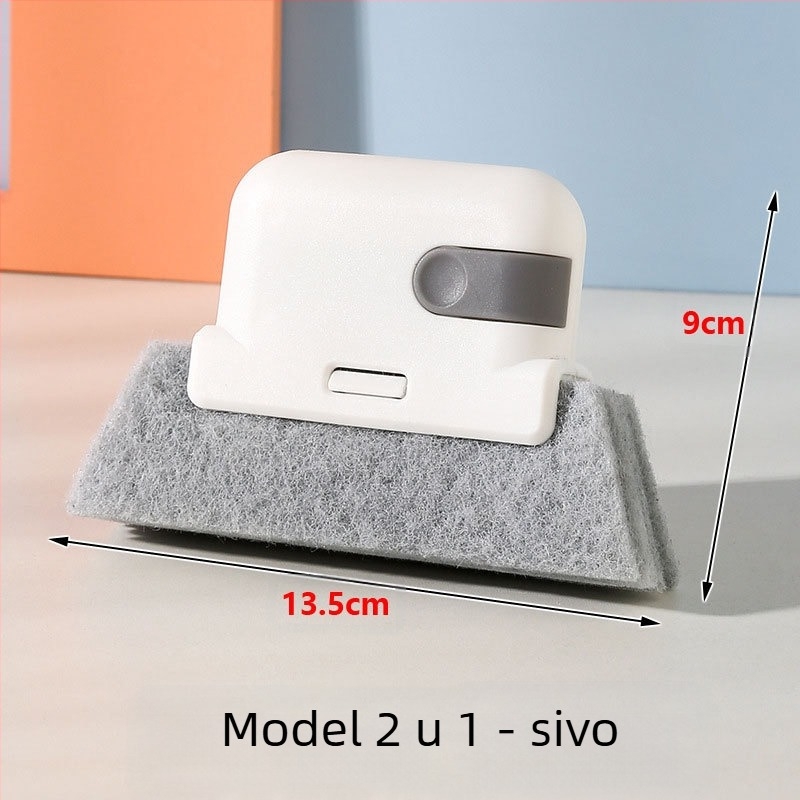 Četka za prozore četiri u jednom, četka za čišćenje utora prozora, alat za čišćenje utora prozora, razmak utora prozora, četka za prašinu na podu, mala četka