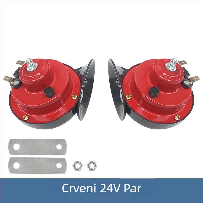 Modifikacija automobila, motocikla, akumulatora, automobila 12V, pužne trube, visokotonca, univerzalne zviždaljke 24V, vodootporne, električne trube za automobil