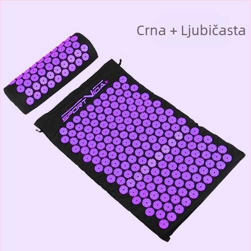 Komplet prostirke za akupunkturu, prostirka za jogu i akupunkturne točke, prostirka za masažu i akupunkturu s Lotus spužvom, komplet prostirke za akupunkturu