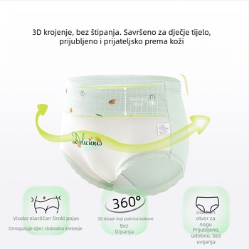 Dječje donje rublje za djevojčice trokutasto visokog struka, pamuk klase A, pamučne kratke hlačice za djevojčice od 6-12 godina, bez kopče, veleprodaja