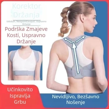 Ortoza za grbavu leđa za odrasle, nevidljiva ortoza za kobilicu leđa s unutarnjim artefaktom ortoze za rame