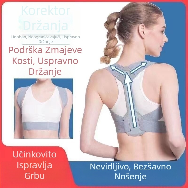 Ortoza za grbavu leđa za odrasle, nevidljiva ortoza za kobilicu leđa s unutarnjim artefaktom ortoze za rame