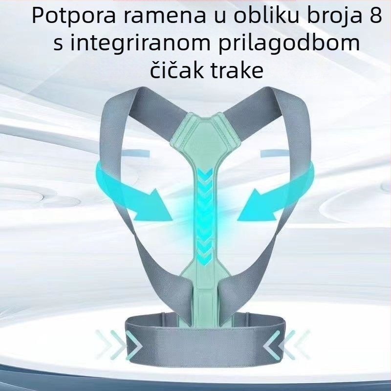 Ortoza za grbavu leđa za odrasle, nevidljiva ortoza za kobilicu leđa s unutarnjim artefaktom ortoze za rame