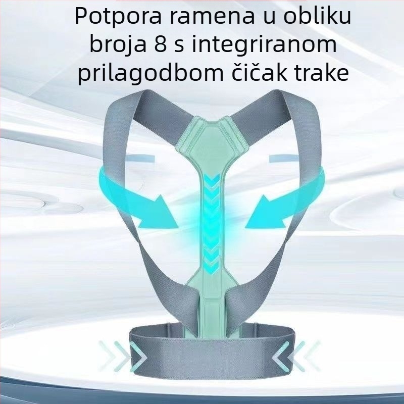 Ortoza za grbavu leđa za odrasle, nevidljiva ortoza za kobilicu leđa s unutarnjim artefaktom ortoze za rame