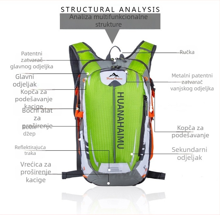 Prekogranična veleprodaja torbi za bicikle, torbe za bicikle, modne torbe za slobodno vrijeme, sportske torbe za jahanje, ruksak za vanjske aktivnosti