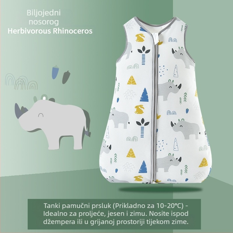 Prekogranični CPC proljetni i jesenski proizvodi za novorođenčad Dječji pokrivač otporan na udarce od čistog pamuka Dječji prsluk klase A Vreća za spavanje za bebe