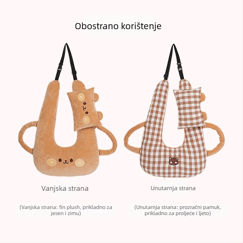 Naslon za glavu u crtanom filmu, kreativni dječji automobil, jastuk za spavanje na duge staze, artefakt za vrat, univerzalni jastuk za spavanje s četiri godišnja doba