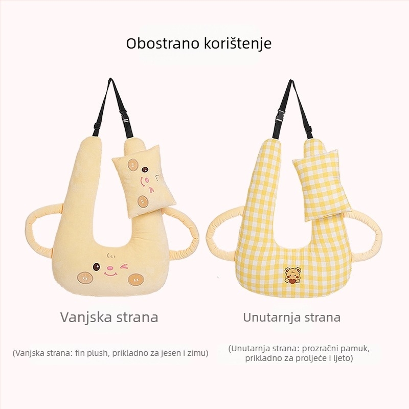 Naslon za glavu u crtanom filmu, kreativni dječji automobil, jastuk za spavanje na duge staze, artefakt za vrat, univerzalni jastuk za spavanje s četiri godišnja doba