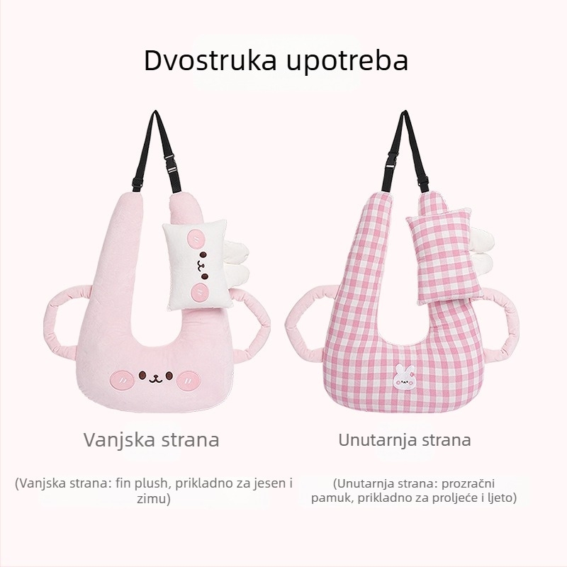 Naslon za glavu u crtanom filmu, kreativni dječji automobil, jastuk za spavanje na duge staze, artefakt za vrat, univerzalni jastuk za spavanje s četiri godišnja doba