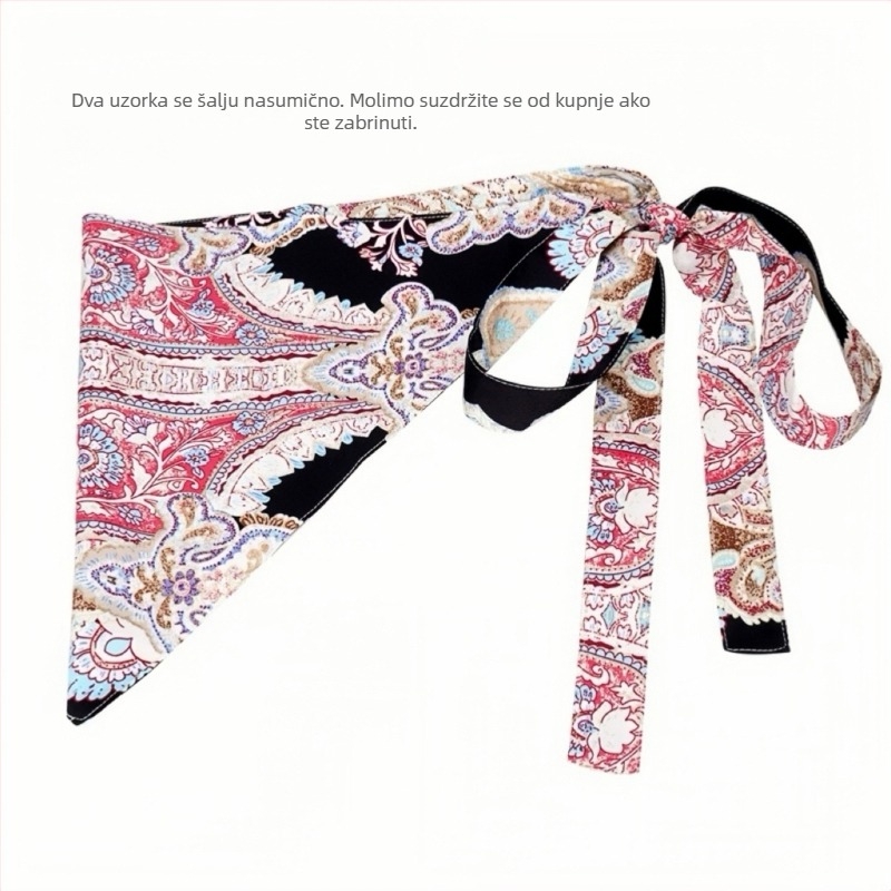 Vrhunska resasta široka pojas hip-hop plesačica modna dekorativna haljina boemski etnički trokutasti šal za kukove