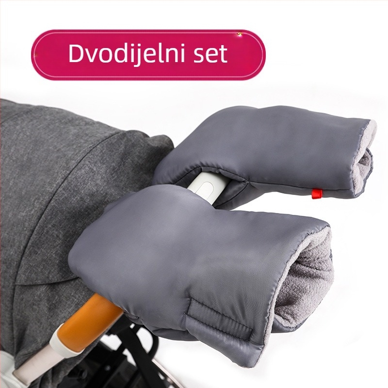 Tople rukavice za dječja kolica, zima, otporna na vjetar i hladnoću, plus baršunaste debele vunene rukavice za kolica, tvornička opskrba