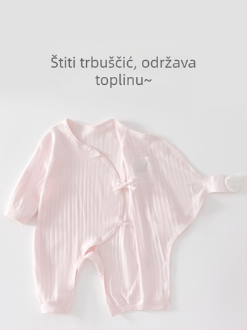Odjeća za novorođenče s motivom leptira, sve u jednom, bez kostiju za proljeće i jesen, od čistog pamuka, odjeća za novorođenčad, odjeća za penjanje, odjeća s čičkom za bebe