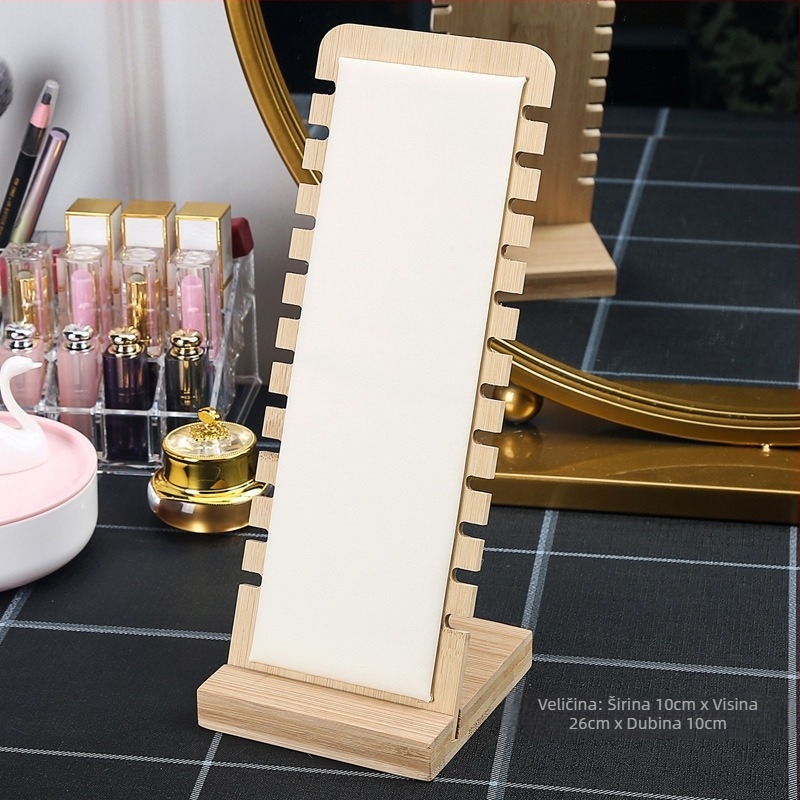 Jednostavni stalak za ogrlice, rekviziti za nakit, vješalica za ogrlice, privjesak, stalak za nakit od punog drva