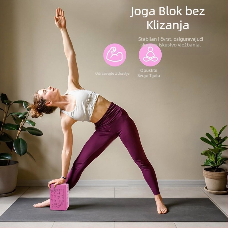 Joga cigla 120g posebna visoka gustoća za početnike, pomoćni alat za joga studio za djecu, plesna cigla od pjene