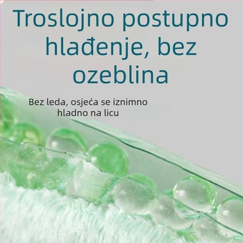 Maska s ledenim oblogom, hladna kompresa za oči, maska za lice s vrećicom leda, postoperativni oporavak, vruća kompresa, pamučna maska za cijelo lice s hlađenjem