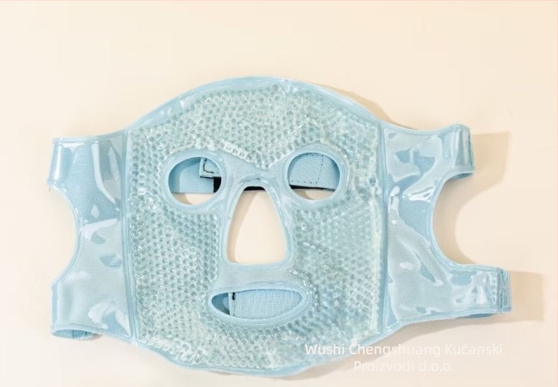 Maska s ledenim oblogom, hladna kompresa za oči, maska za lice s vrećicom leda, postoperativni oporavak, vruća kompresa, pamučna maska za cijelo lice s hlađenjem