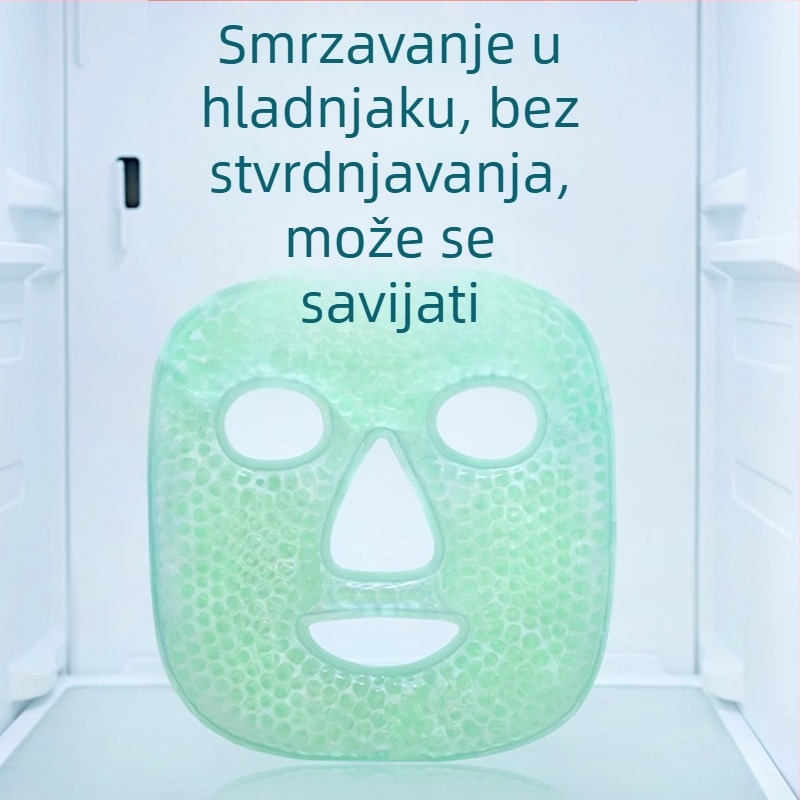 Maska s ledenim oblogom, hladna kompresa za oči, maska za lice s vrećicom leda, postoperativni oporavak, vruća kompresa, pamučna maska za cijelo lice s hlađenjem