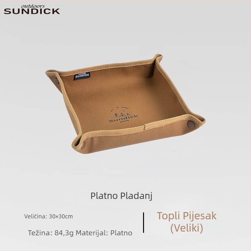 Kutija za pohranu maramica Mountain Guest, platnena, vanjska torba za pohranu u kampu, blagovaonski stol, pladanj za stolić za kavu, toplinska izolacijska podloga