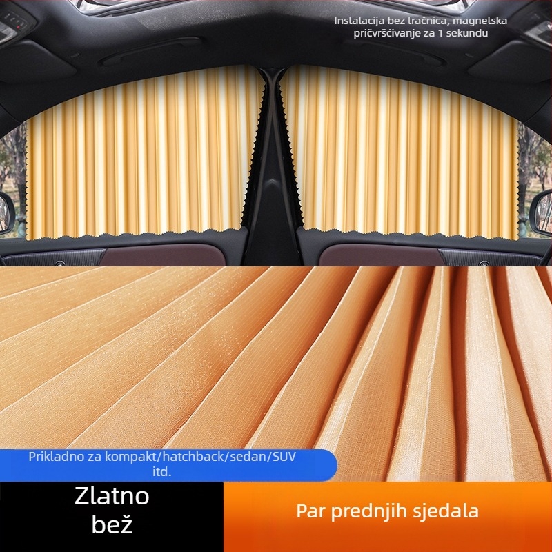 Ljetna zaštita od sunca za automobil magnetska zavjesa za suncobran toplinska izolacija Univerzalna magnetska usisna zavjesa za sjenčanje automobila zavjesa za suncobran