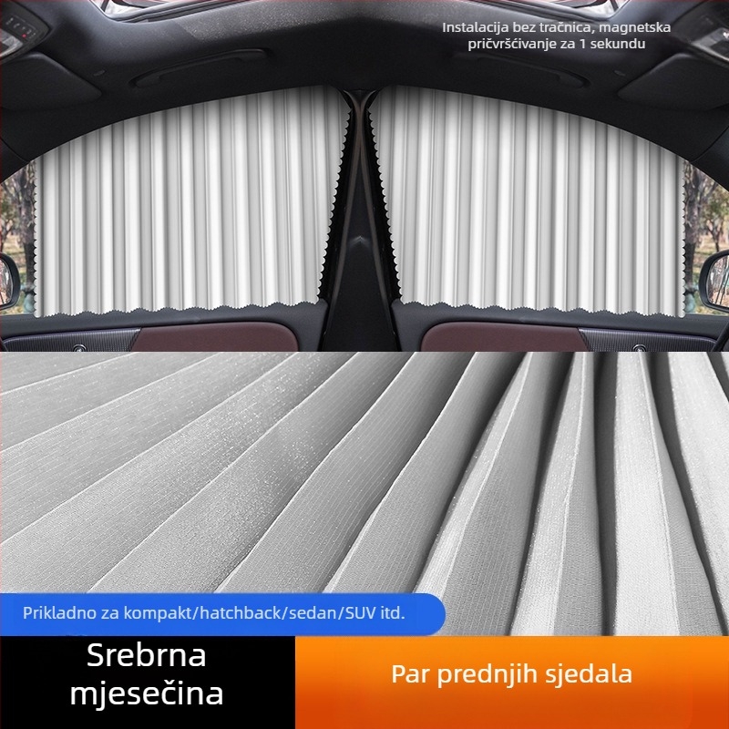 Ljetna zaštita od sunca za automobil magnetska zavjesa za suncobran toplinska izolacija Univerzalna magnetska usisna zavjesa za sjenčanje automobila zavjesa za suncobran